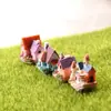 Casa Mini Nueva Casa Musgo Micro Paisaje Casa Pequeña Botella Ecológica Material DIY Maceta para Suculentas Decoración