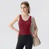 Nuevo sujetador deportivo de verano con almohadillas incorporadas, camisola exterior de una sola pieza, top sin mangas, camiseta sin mangas, ropa de yoga al por mayor