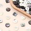 Botões Naturais de Concha em Estoque do Fabricante, Borboleta Preta, Borboleta Branca, Borboleta Amarela Botões de Resina, Botões Pequenos para Camisa, Botões para Suéter de Roupa Infantil