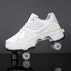 Zapatos Xsz heelloon para niños patines de ruedas rojas de cuatro ruedas para adultos para jugar artefacto guapo patines de ruedas se encogen en lugar de caminar cambio