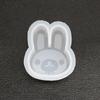 Molde de resina epoxi de cristal DIY INS animal conejo oso molde colgante espejo haciendo colgante