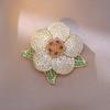 Broche para Mulheres Íris Francesa Zircônia Micro-Cravada Cor Tesouro Broche Casaco Terno Jantar Zircônia Degradê Acessórios Corsage