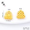 Diseño de Nicho de Sentido Avanzado Colgante Pendle Vajra Personalizado Creativo Arena Antigua de Vietnam Calabaza Dorada Agujero de Paso Joyería de Transporte