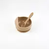 Suplemento Alimentar para Bebê Tigela Caracol, Tigela com Ventosa para Bebê, Conjunto de Colheres de Silicone, Utensílios Infantis, Louças para Comer e Alimentar Venda por Atacado