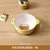 Novo Prato de Jantar Melamina Fofo e Adorável, Prato Dividido para Bebê, Tigela e Colher de Alimentos Suplementares Domésticos de Alto Valor, Conjunto de Louças Infantis