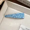Pinza para el pelo de mezclilla floral estilo coreano Ins, pinza lateral dulce y versátil, pinza para flequillo de cabello roto, tocado, accesorios para el cabello para mujer, venta al por mayor