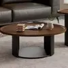 Mesa de Centro de Madera Maciza Retro de Lujo Ligero Estilo Medieval para Homestay, Juego de Mesas Redondas Artísticas Pequeñas para Sala de Apartamento