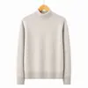 Suéter de punto para mujer estilo coreano Otoño/Invierno de cuello alto, top base