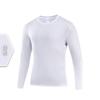 Ropa básica de primavera y otoño para hombre y mujer, para correr, de secado rápido, de manga larga, con cuello redondo, transpirable, para deportes, fitness, interior, parte superior deportiva
