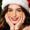 Festival de Natal Estético Tatuagem Hot Stamping Adesivo Árvore de Natal Gravata Borboleta Homens Mulheres Festa Performance Maquiagem Facial Duradoura à Prova d'Água