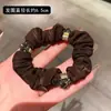 Diadema de estilo coreano simple con incrustaciones de diamantes para mujer, accesorio de moda para coleta, bola de goma para el pelo, cuerda para el pelo, celebridad de Internet, todo vale, nuevo tocado