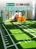 Césped Artificial para Jardín de Infancia Escolar Área de Actividades al Aire Libre Césped Deportivo Antideslizante Resistente al Desgaste Césped Simulado Duradero