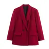 AliExpress Cross-border Primavera 2026 Nova Roupa Feminina Manga Longa Cor Sólida Solta Casual Temperamento Blazer 7800595