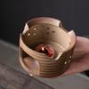 Conjunto de chá a lenha Chá perfumado Chá quente Pequeno Chá quente Utensílios para chá Quente Fogão para chá Vela Base de aquecimento Luz Bule de cerâmica de luxo Fogão para chá fervente