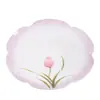 Porta-copos de Renda Tulipa Branca de Rocha Mineral Suporte de Cerâmica Antiescaldante para Uso Doméstico Chinês Conjunto de Chá Gongfu de Alta Qualidade Acessórios para Cerimônia de Chá