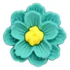 Flores Coloridas Adesivos de Borracha Macia 3D Decorações Planas para Capas de Celular Papelaria Acessórios de PVC 3D Acessórios para Joias DIY