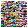 50 Adesivos Decorativos Legais de Carro Esportivo Supercarro Adesivos à Prova d'Água para Porta-malas de Carro de Corrida Copo d'Água Adesivos para Diário de Mão