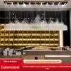 Grande lustre de cristal Hall vendas engenharia iluminação Hotel Villa lobby de hóspedes bandeja de areia em forma de montanha lâmpadas criativas