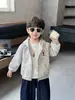 Q233 Chaqueta Nueva Estilo Primavera y Otoño para Niños Estilo Coreano Moda Casual Sudadera Ropa Versátil Casual para Niño Pequeño