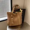 Envío Transfronterizo Bolsa de Playa, Gran Capacidad, Bolso de Hombro Portátil, Bolso Tejido de Verano para Mujer, Bolsa de Playa, Bolso de Hombro para Mujer