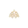 Venta al por mayor de fábrica productos semiacabados estilo retro accesorios para joyería material colgante de metal collar pulsera pendientes colgante DIY
