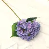Flores Artificiales con Tacto Realista y Efecto Hidratante, Hortensias Grandes para Decoración de Hotel, Arreglos Florales, Decoraciones de Boda, Flores Falsas Multicolor, Hortensias de Seda