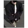 Cardigan de Punto con Cuello Alto para Hombre, Primavera Otoño 2026, Nuevo, Estilo Perezoso, Ropa Exterior Holgada, Suéter Casual, Moderno