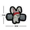 Parches Adhesivos de Personaje de Dibujos Animados Bordados de Colores para Deporte, Fitness, Levantamiento de Pesas, Chica Experta, Insignia de Parche de Animales Lindos