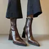 Botas Estilo Coreano Delgadas de Punta 2026 Moda Versátiles de Moda Otoño/Invierno Nuevas Botas de Moda de Tacón Alto Botines de Temperamento para Mujer