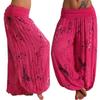 Pantalones anchos y holgados con cordones y estampado digital para mujer, oferta especial de AliExpress y eBay.