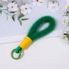 Novo chaveiro de pelúcia de corda trançada da moda, cordão simples e curto para copo de água, enfeites pendurados para bolsas masculinas e femininas