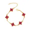 Pulsera de trébol de cuatro hojas de comercio exterior transfronterizo pulsera de amor unisex nueva joyería pulsera joyería pulsera abierta