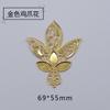 Accesorios de pintura decorativa gota de agua flor triángulo pieza de flor garra de pollo flor Xiangyun ganso pieza redonda grande accesorios de tocado de estilo antiguo
