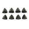 Fábrica en stock rincón de accesorios para equipaje rincón con forma de abanico negro pulverización de polvo rincón con forma de abanico negro protector de esquina de caja de aluminio