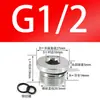 Ruitai Hexágono Interior Anillo de Sello ED Tapón de Cara de Brida Tapón de Tubería Tapón de Aceite Tapón de Tornillo Tapón de Tornillo G1/8 G1/4 M12 Otro