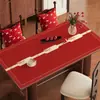 2026 Novo Modelo Tapete de Mesa de Centro Vermelho de Ano Novo Toalha de Mesa para Sala de Estar Tapete de Proteção de Mesa Lavável à Prova de Óleo à Prova d'Água Festivo
