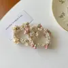 Exquisita Goma para el Cabello de Flor de Perla, Diadema Ultra-Fairy Estilo Francés, Goma para el Cabello Dulce Estilo Bosque, Accesorio para el Cabello Japonés y Coreano