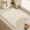 Esterilla Drenante de Tierra de Diatomeas Estilo Coreano Transfronteriza, Salvamanteles Absorbente para Cocina, Esterilla Secadora de Vasos y Tazas para Barra de Bar, Esterilla Aislante de Calor sin Lavado