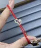 Pulsera de Calabaza Kirin con Ágata Roja, Chapado en Plata de Ley con Oro Rosa de 18K, Tamaño Pequeño con Diamantes, Hilo Rojo de Lujo Ligero para el Año de Nacimiento