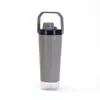 Copo Misturador Criativo Portátil para Bebida Direta com Compartimento para Chá Copo Térmico Portátil para Viagem Separação de Chá à Prova de Poeira Vácuo Copo de Café