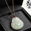 Colgantes de Buda de la Risa de Vidrio de Varios Estilos, Colgantes de Buda Maitreya Tipo Hielo, Joyería de Piedras Preciosas para Plataformas de Transmisión en Vivo del Fabricante