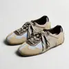 Textura de piel de vaca~ Zapatos casuales de verano para mujer, versión con aumento interno de altura de 2 cm, zapatos de entrenamiento alemanes, zapatos deportivos para mujer, transpirables para correr, zapatos Forrest Gump