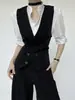 Traje Casual de Moda para Hombre Cuello Solapa Chaleco Delgado de Negocios Chaleco de Traje Estilo Británico Chaqueta de Traje de Gama Alta