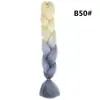 Trenza Jumbo Africana de Colores, Trenzas Sueltas Grandes, Rastas de Color Degradado, Procesamiento Personalizado