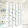 Cortina de Ducha Impermeable para Baño Separación Seco y Húmedo Cortina de Ducha Peva Tienda de Baño Venta al por Mayor Cuadrada Grande Simple Color Puro Cortina Impermeable