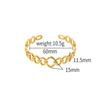 Pulsera ajustable de apertura exagerada transfronteriza Europa y Estados Unidos no se desvanece oro de 18k acero inoxidable mujer sentido de alta gama pulsera hueca