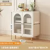 Aparador de Cocina Combinación de Armario de Almacenamiento para el Hogar Montado en la Pared Integrado Gabinete de Vino Impermeable Armario de Almacenamiento para Sala de Estar Armario de Cocina