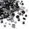 Cuentas de arroz de vidrio de alta calidad Oscuro Oscuro Cuentas redondas DIY Hecho a mano Casero Accesorios para collar pulsera con cuentas