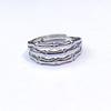 Anillo de apertura de acero de titanio antiguo de gran venta que no se desvanece, diseño de nicho para amantes del anillo de acero inoxidable, joyería al por mayor