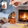 Colgante de peluche heMonkey para protección transfronteriza, colgante de acrílico de orangután de pelo rojo